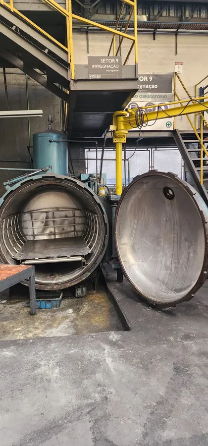 Autoclave industrial em inspeção de segurança NR-13