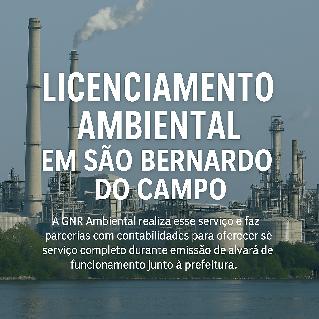 Licenciamento ambiental SEMASA em Santo André realizado pela GNR Ambiental