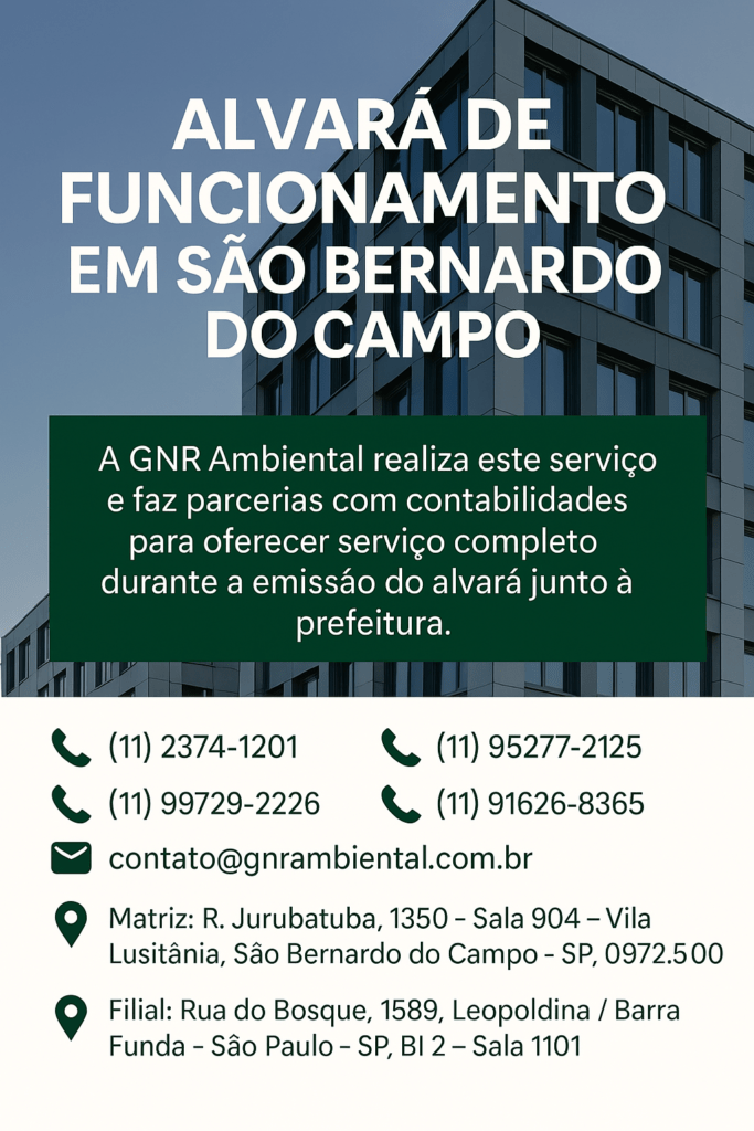 Engenheiro realizando regularização de alvará de funcionamento em São Bernardo do Campo