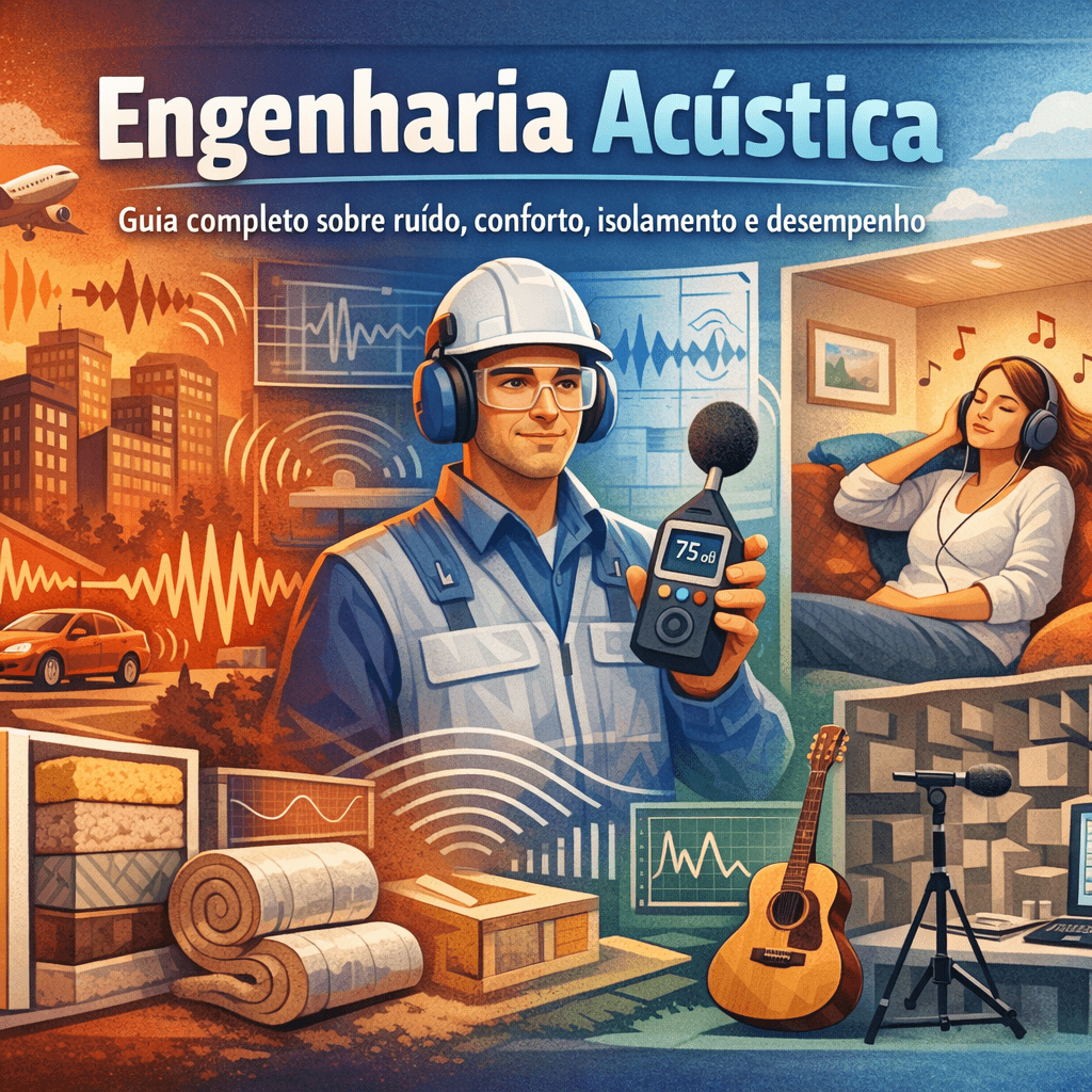 Engenharia acústica: guia completo sobre ruído, conforto, isolamento e desempenho