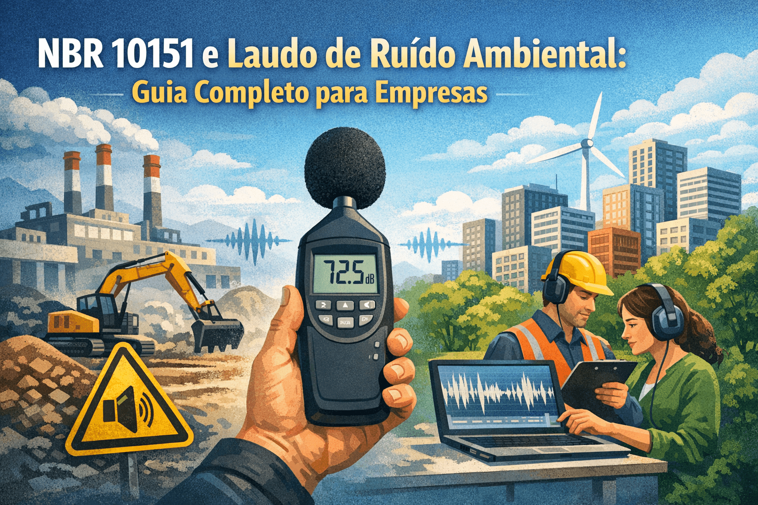 NBR 10151 e laudo de ruído ambiental: guia completo para empresas