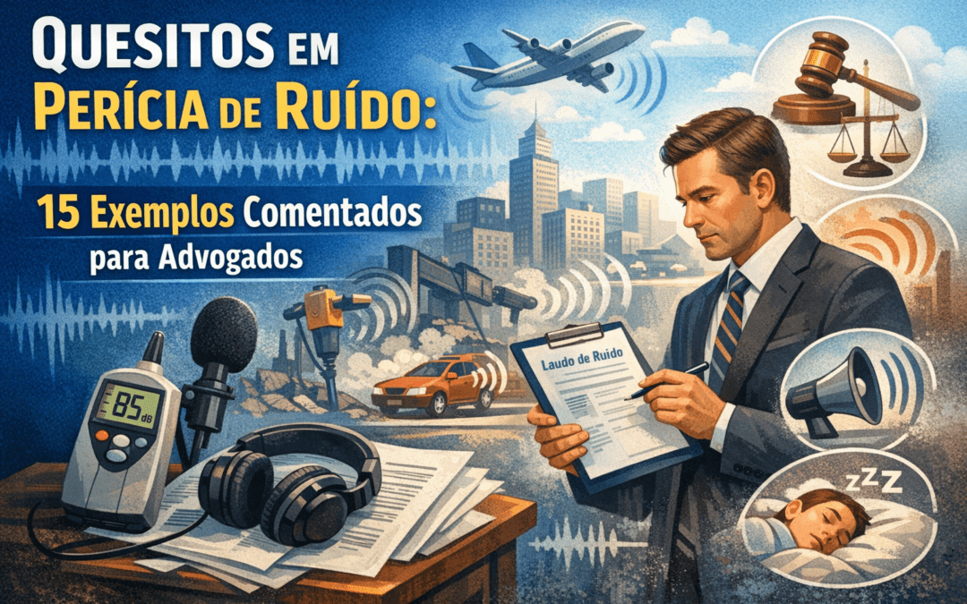 Quesitos em perícia de ruído: 15 exemplos comentados para advogados