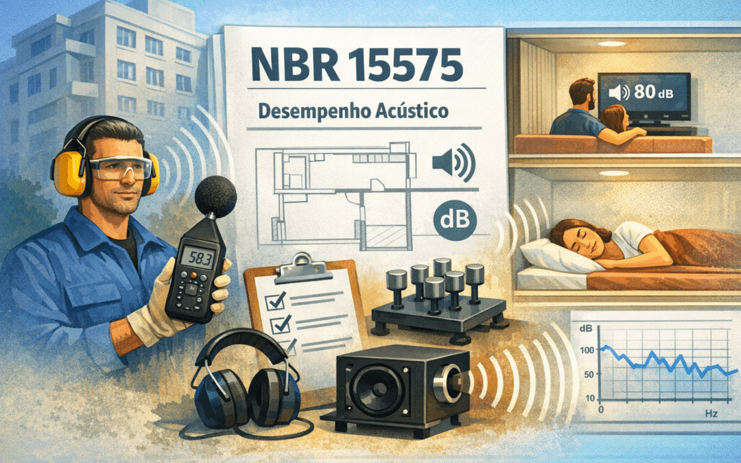 NBR 15575: guia completo dos ensaios de desempenho acústico em edificações