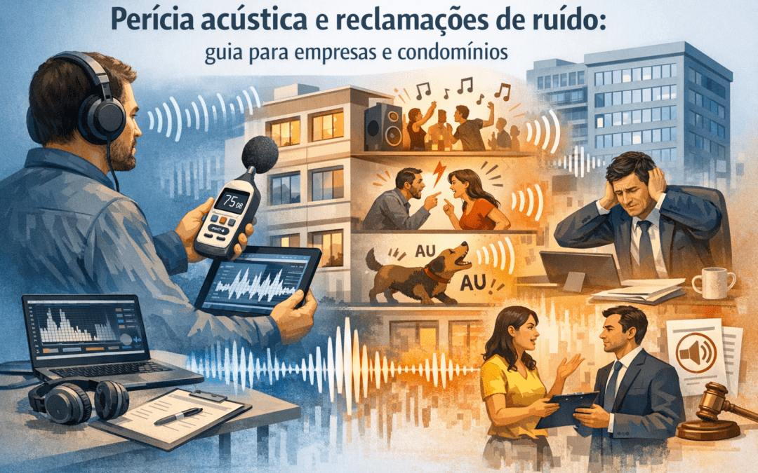Perícia acústica e reclamações de ruído: guia para empresas e condomínios