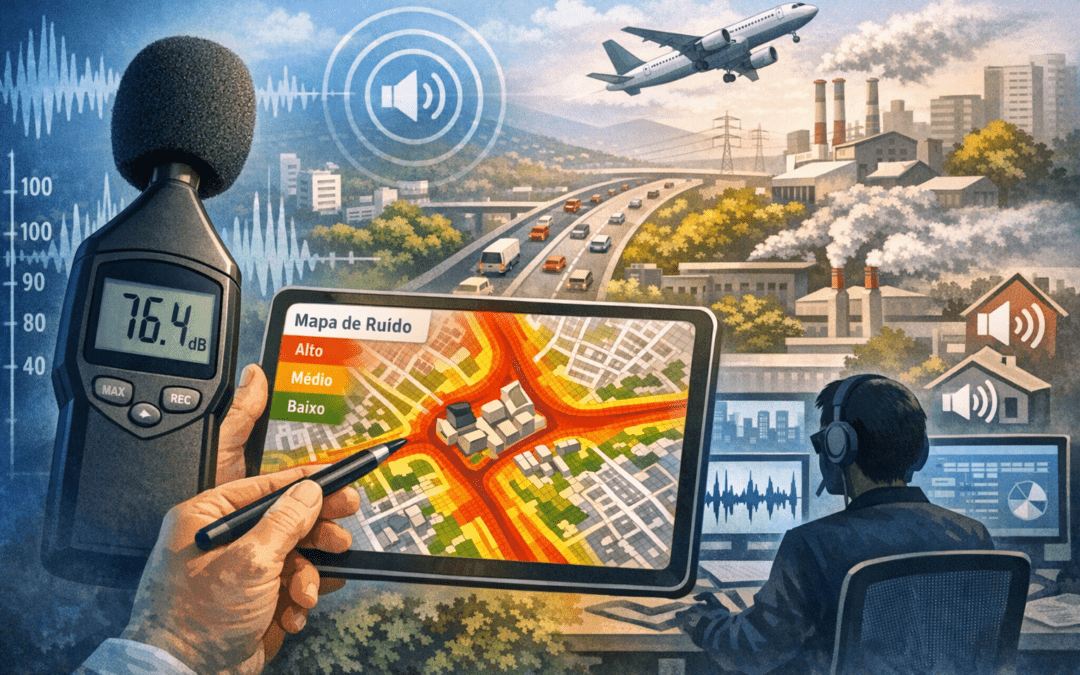 Monitoramento e mapa de ruído: métodos para avaliar impactos sonoros