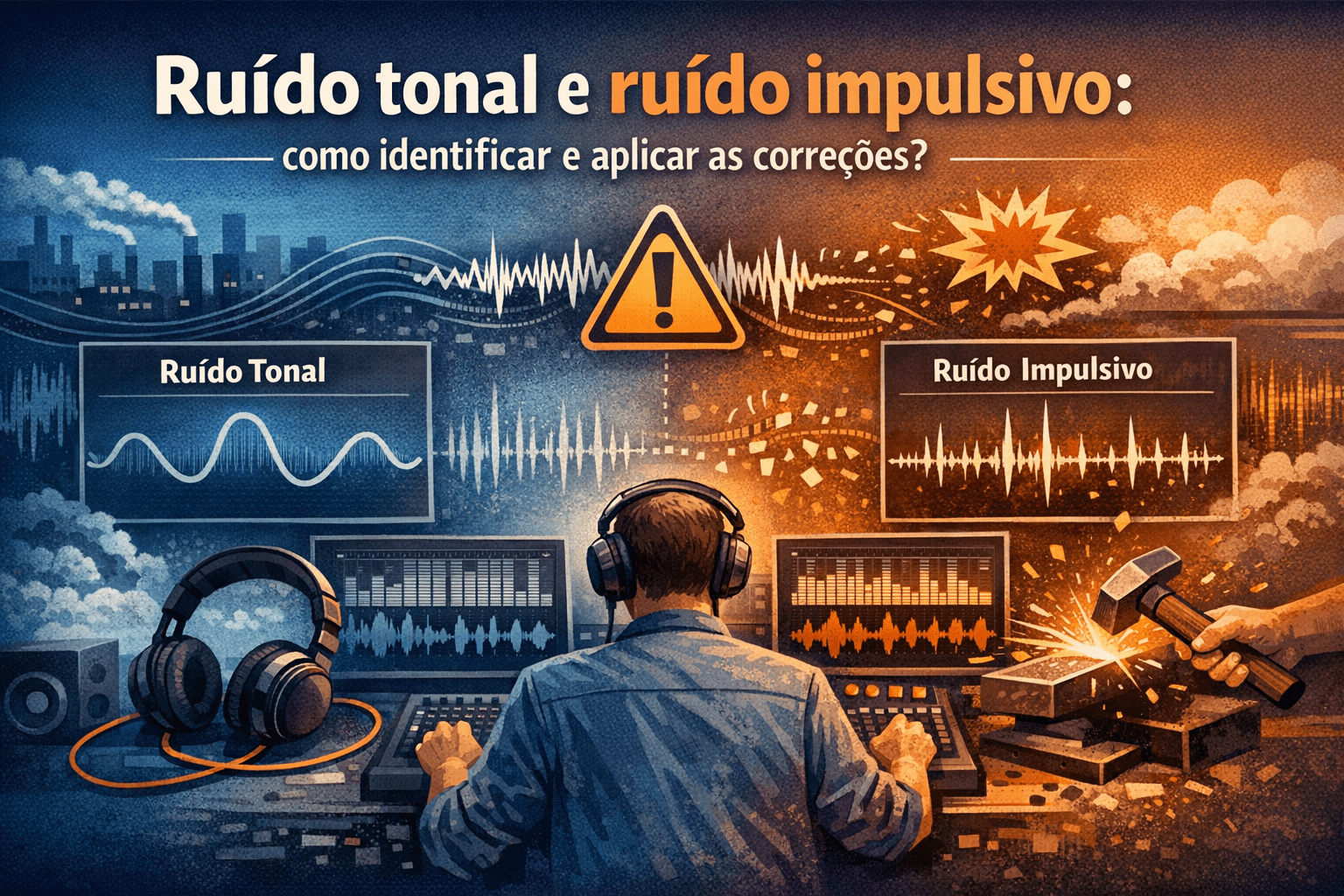 Ruído tonal e ruído impulsivo: como identificar e aplicar as correções?