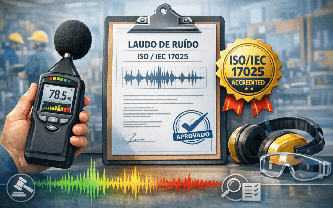 Laudo de ruído acreditado pela ISO/IEC 17025: quando esse diferencial é exigido?