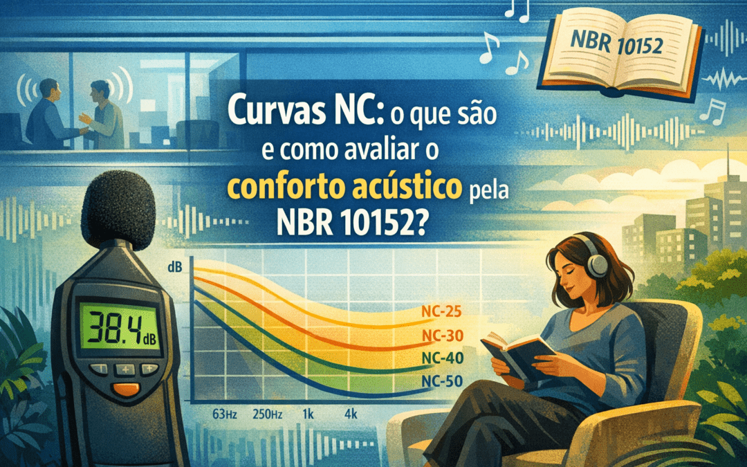Curvas NC: o que são e como avaliar o conforto acústico pela NBR 10152?
