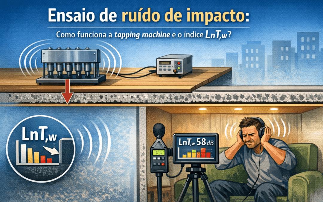 Ensaio de ruído de impacto: como funciona a tapping machine e o índice LnT,w?