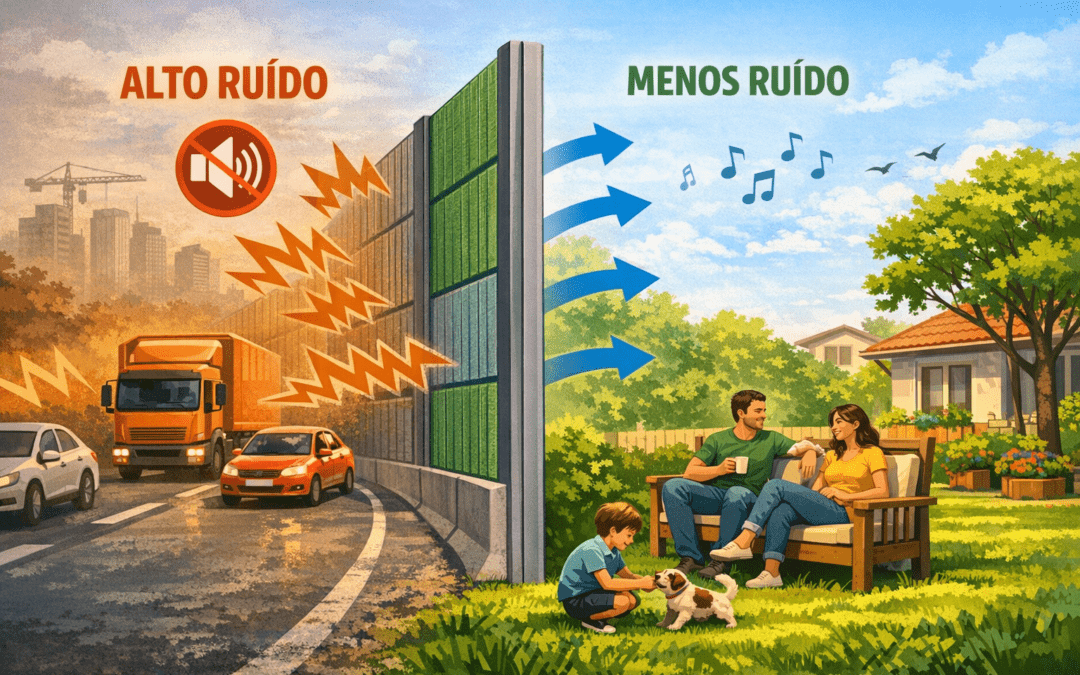 Barreira acústica funciona? Entenda quando essa solução realmente reduz o ruído