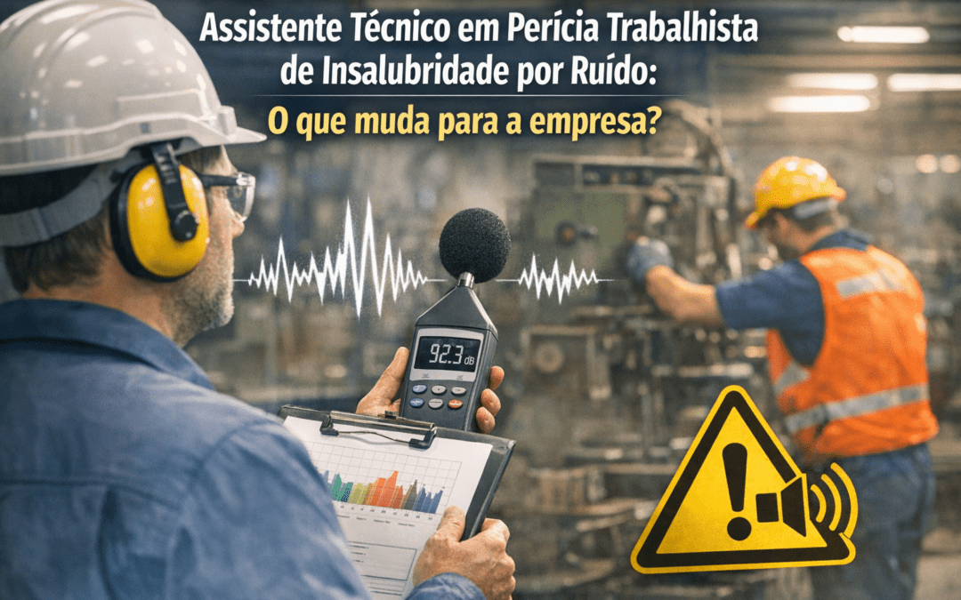 Assistente técnico em perícia trabalhista de insalubridade por ruído: o que muda para a empresa