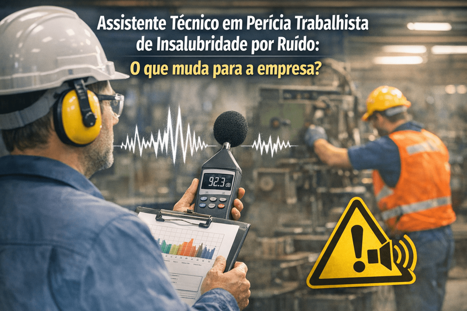 Assistente técnico em perícia trabalhista de insalubridade por ruído: o que muda para a empresa