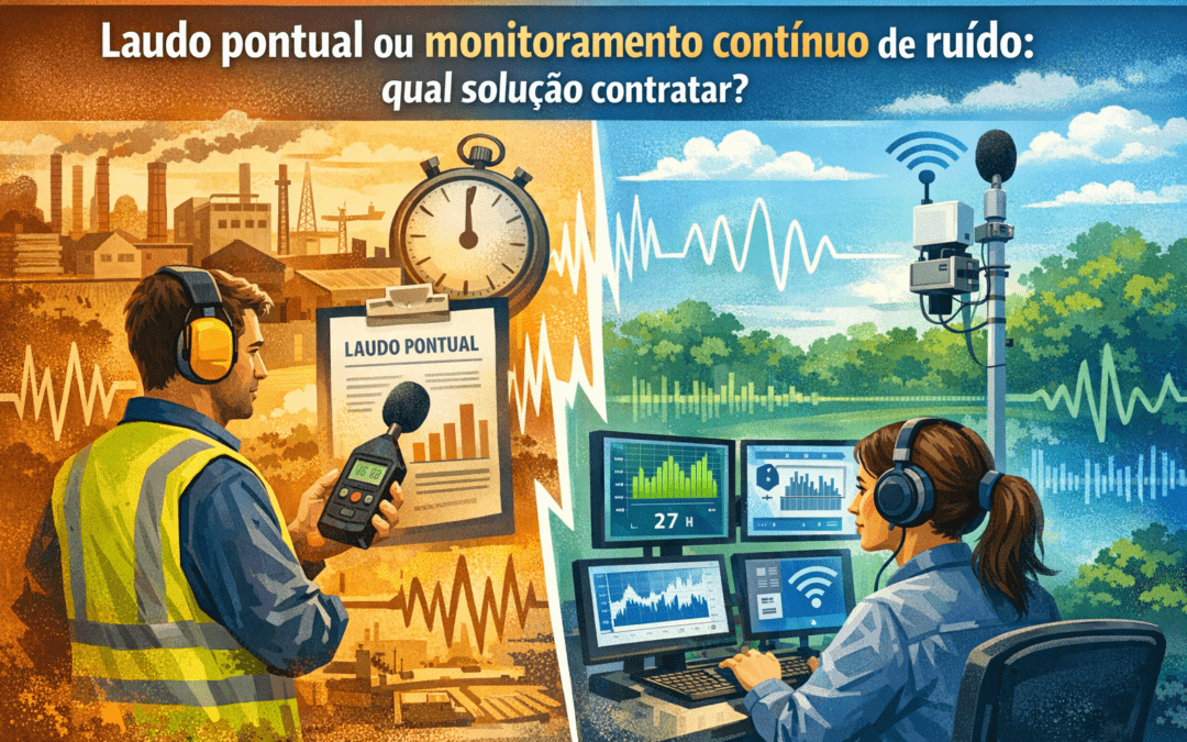 Laudo pontual ou monitoramento contínuo de ruído: qual solução contratar?