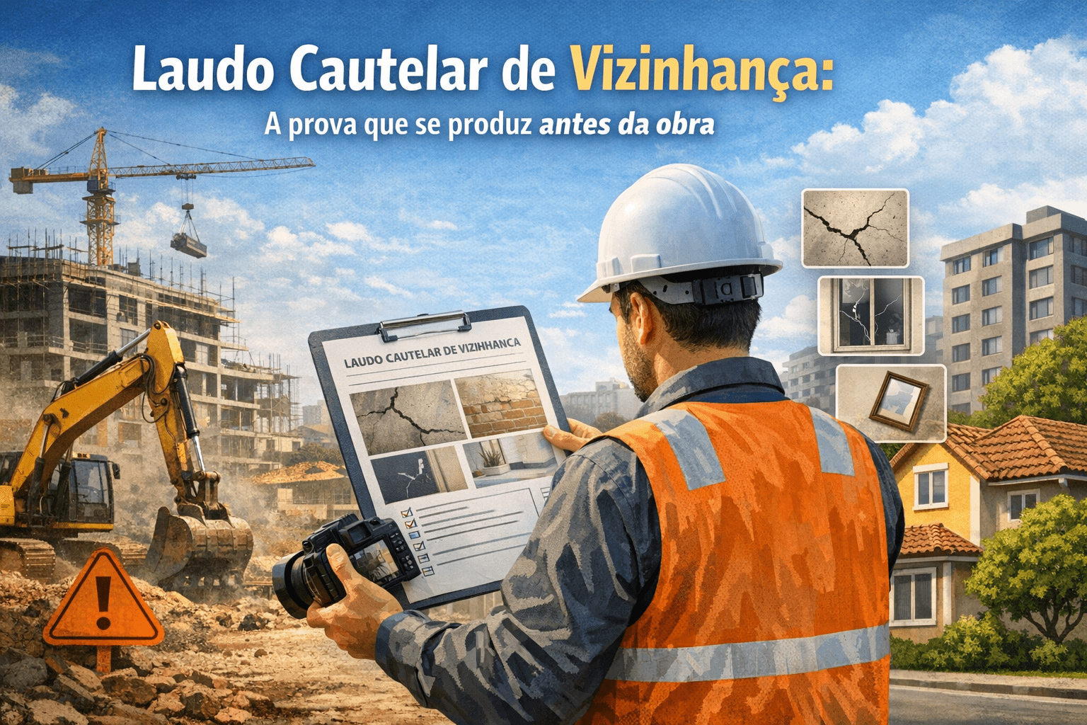 Laudo cautelar de vizinhança: a prova que se produz antes da obra