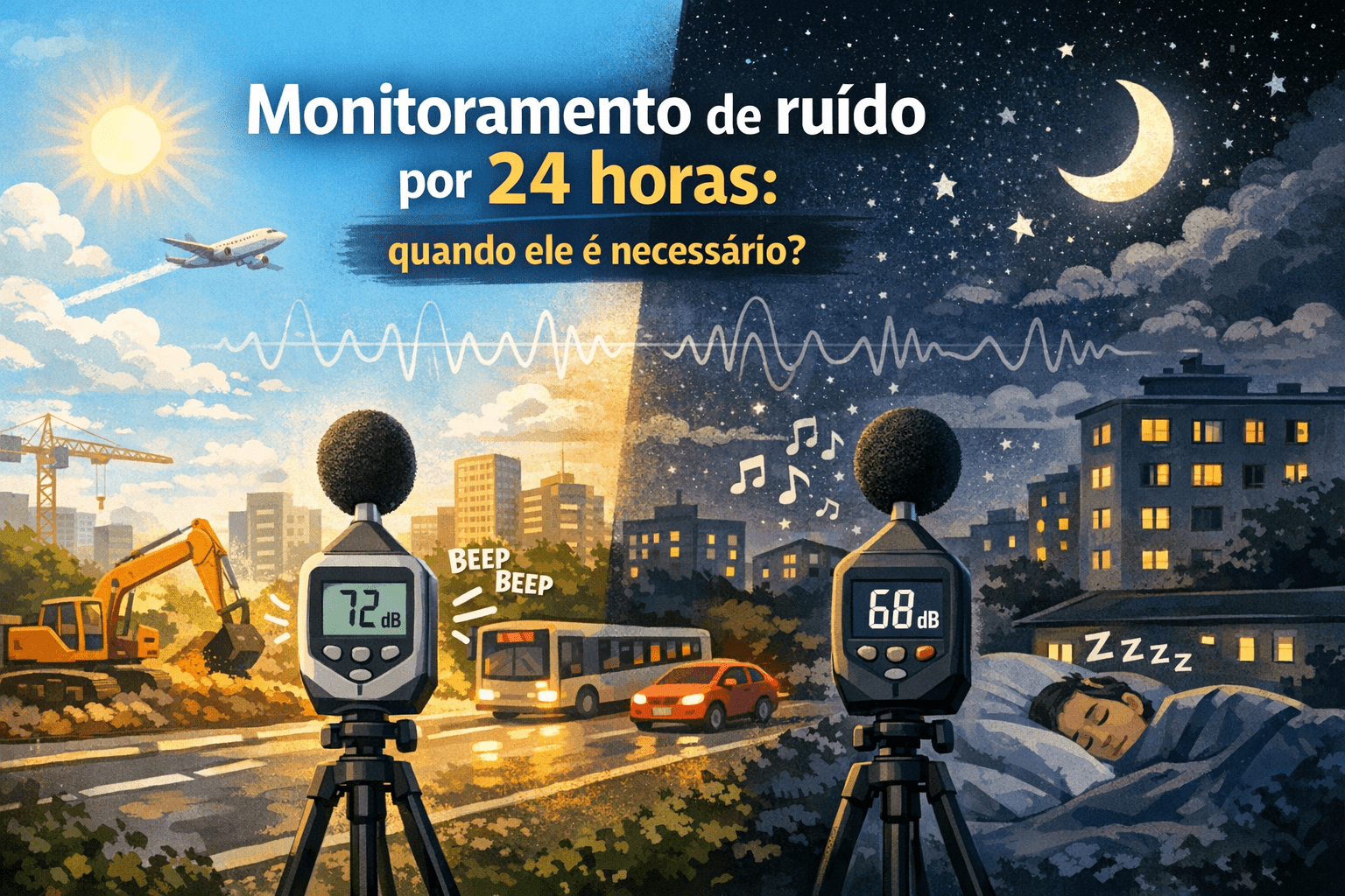 Monitoramento de ruído por 24 horas: quando ele é necessário?