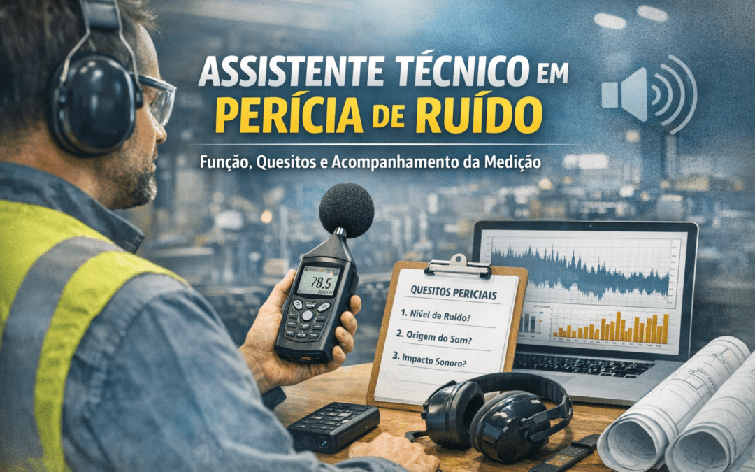 Assistente técnico em perícia de ruído: função, quesitos e acompanhamento da medição