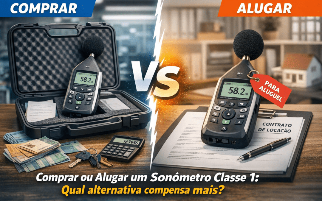 Comprar ou alugar um sonômetro Classe 1: qual alternativa compensa mais?