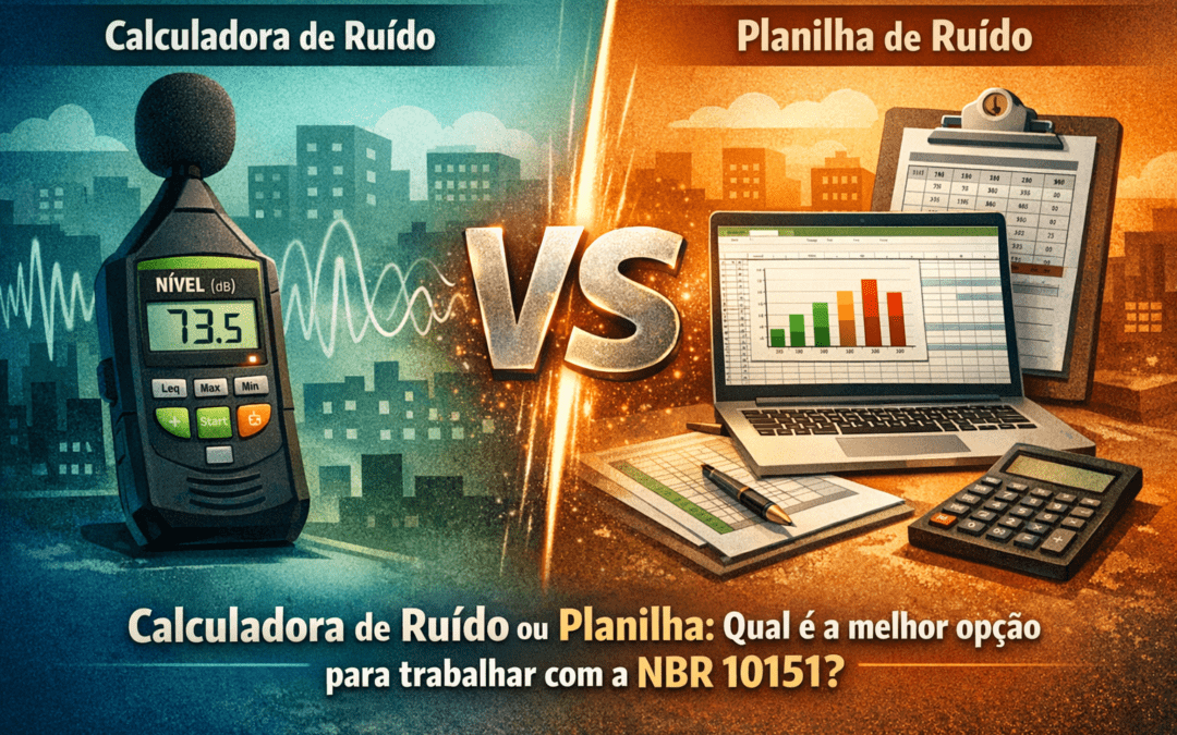 Calculadora de ruído ou planilha: qual é a melhor opção para trabalhar com a NBR 10151?