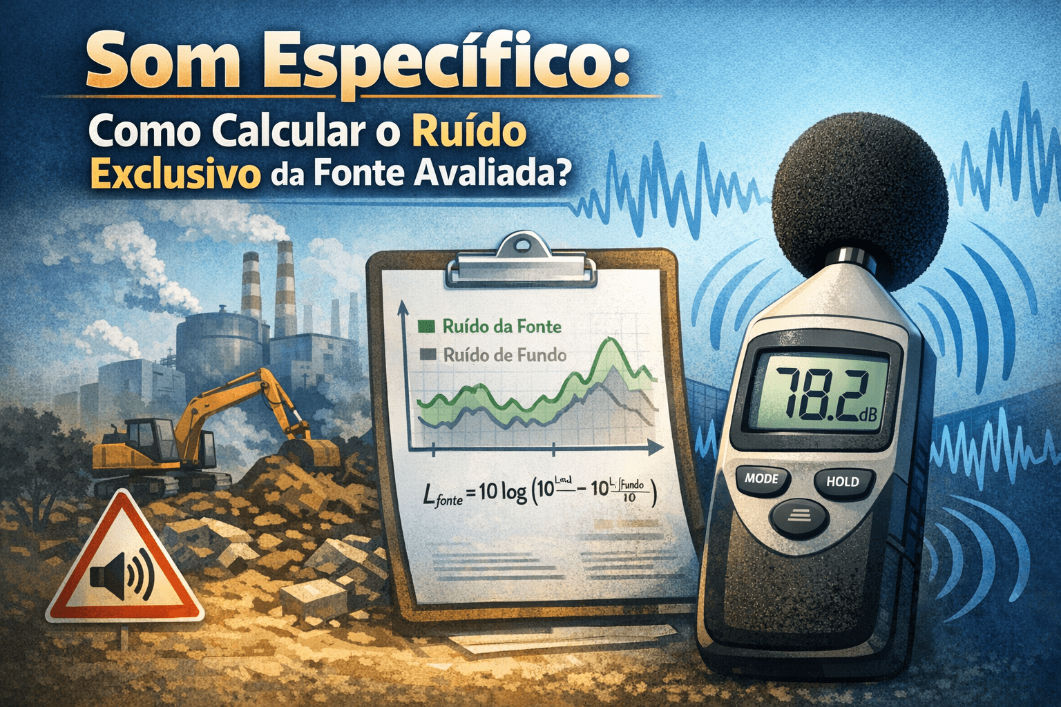 Som específico: como calcular o ruído exclusivo da fonte avaliada?
