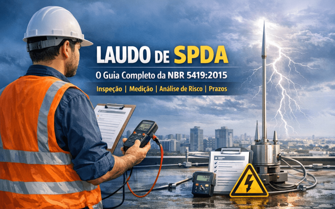 Laudo de SPDA: o guia completo da NBR 5419:2015 — inspeção, medição, análise de risco e prazos