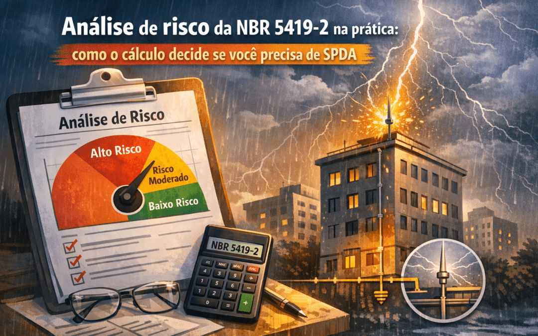 Análise de risco da NBR 5419-2 na prática: como o cálculo decide se você precisa de SPDA