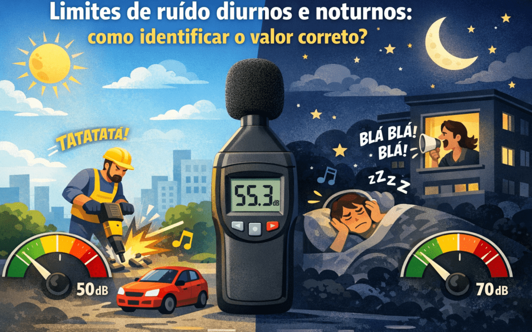Limites de ruído diurnos e noturnos: como identificar o valor correto?