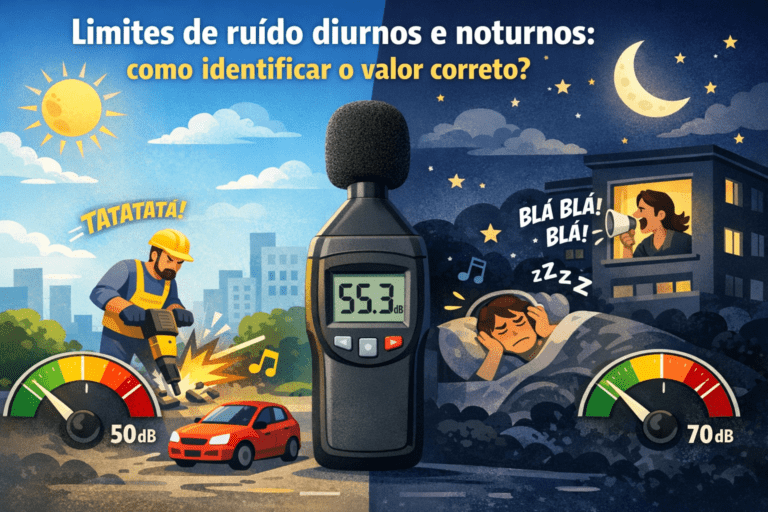 Limites de ruído diurnos e noturnos: como identificar o valor correto?