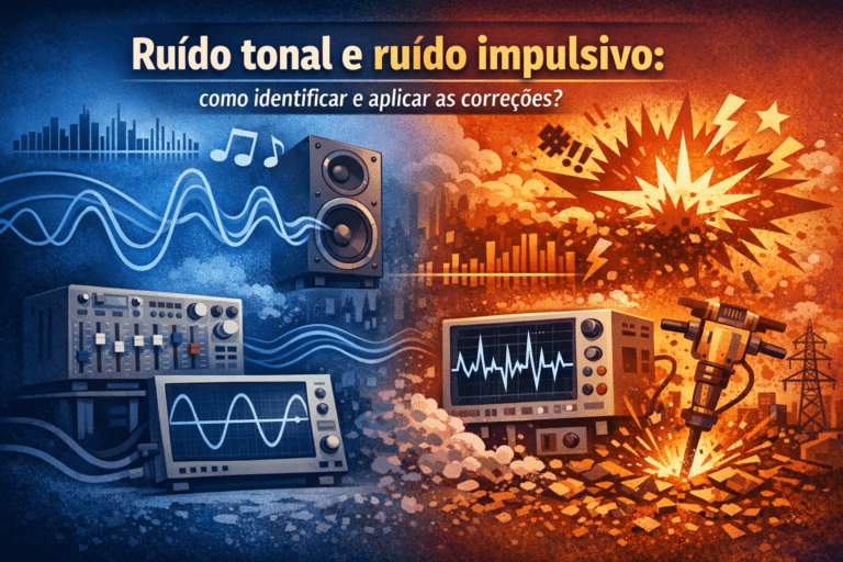Ruído tonal e ruído impulsivo: como identificar e aplicar as correções?