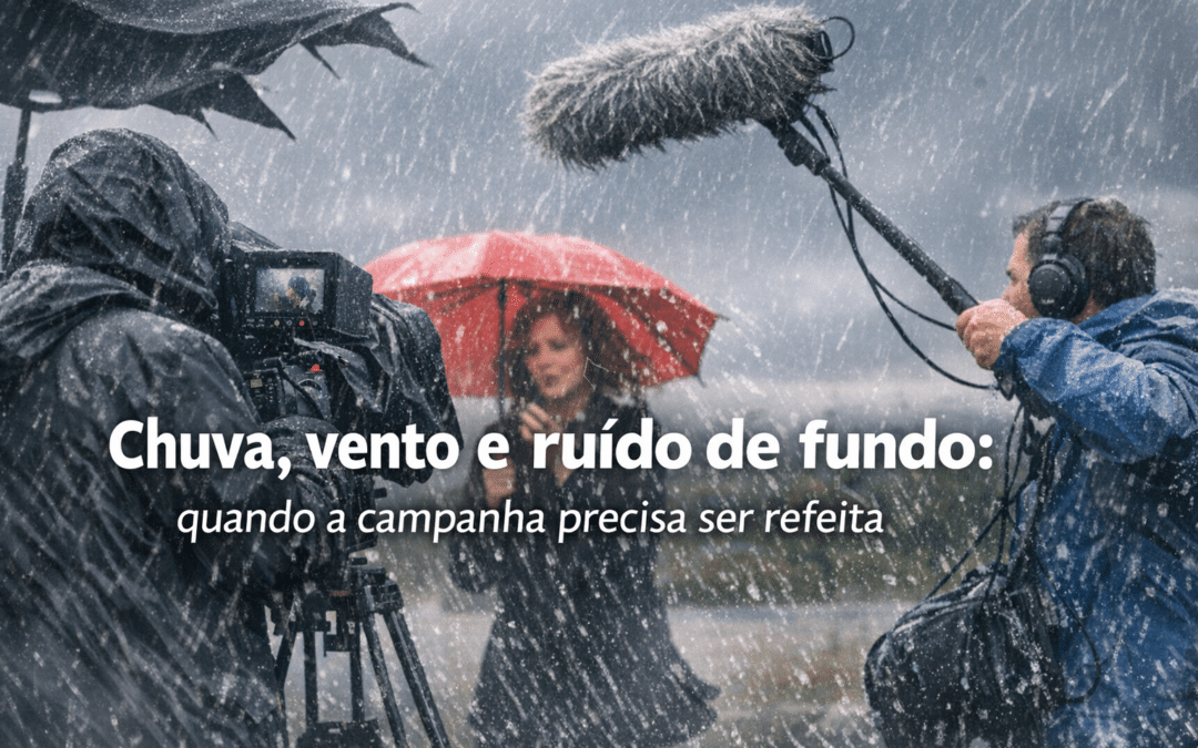 Chuva, vento e ruído de fundo: quando a campanha precisa ser refeita
