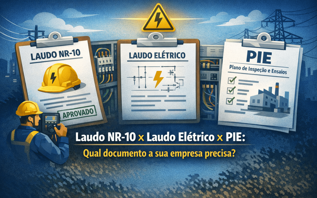 Laudo NR-10 × laudo elétrico × PIE: qual documento a sua empresa precisa