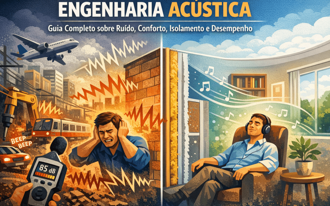 Engenharia acústica: guia completo sobre ruído, conforto, isolamento e desempenho