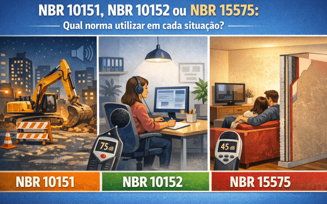 NBR 10151, NBR 10152 ou NBR 15575: qual norma utilizar em cada situação?