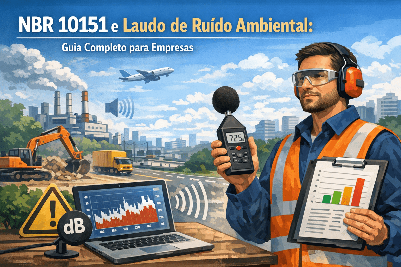 NBR 10151 e laudo de ruído ambiental: guia completo para empresas