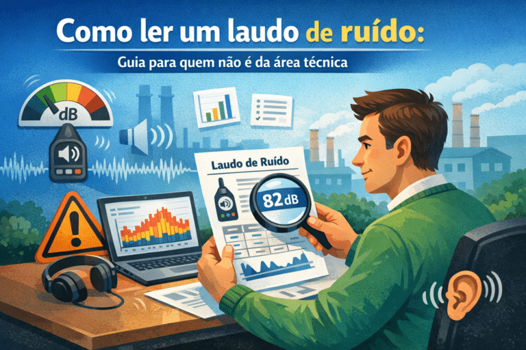 Como ler um laudo de ruído: guia para quem não é da área técnica