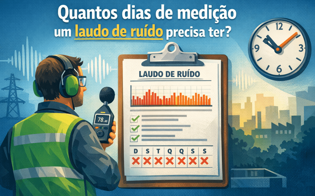 Quantos dias de medição um laudo de ruído precisa ter?