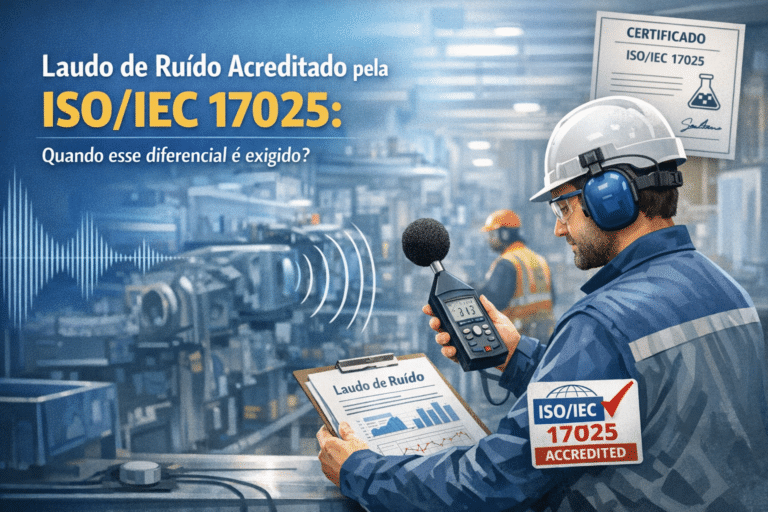 Laudo de ruído acreditado pela ISO/IEC 17025: quando esse diferencial é exigido?