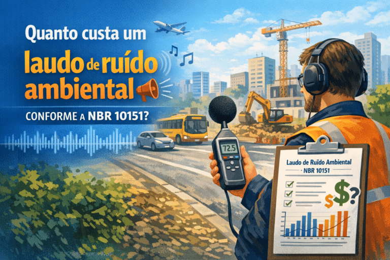 Quanto custa um laudo de ruído ambiental conforme a NBR 10151?