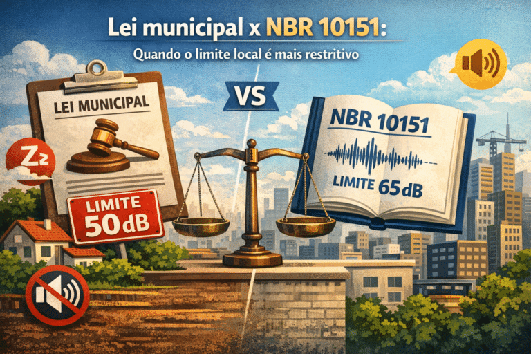 Lei municipal x NBR 10151: quando o limite local é mais restritivo