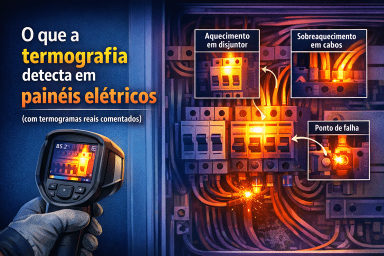 O que a termografia detecta em painéis elétricos (com termogramas reais comentados)